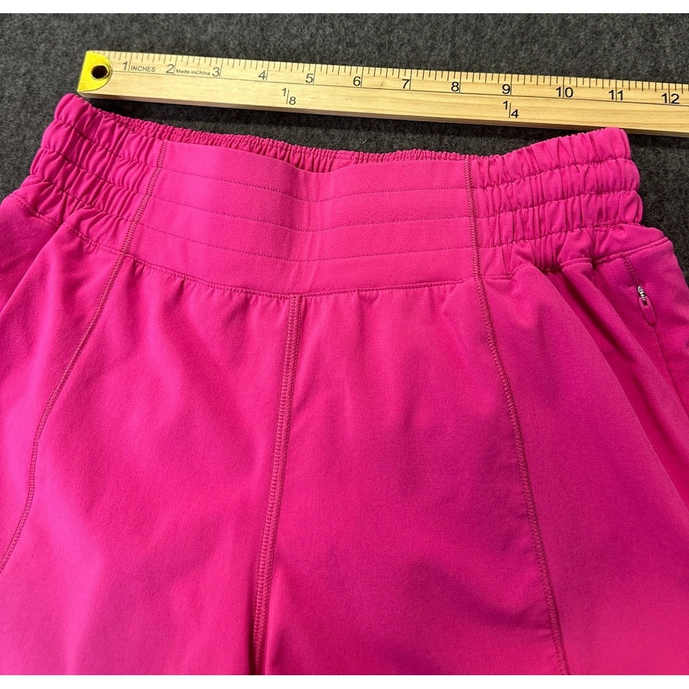 Lululemon 2023 Hotty Hot High-Rise Lined Shorts 4" Size 4 Lip Gloss Hot Pink - Picture 14 of 16